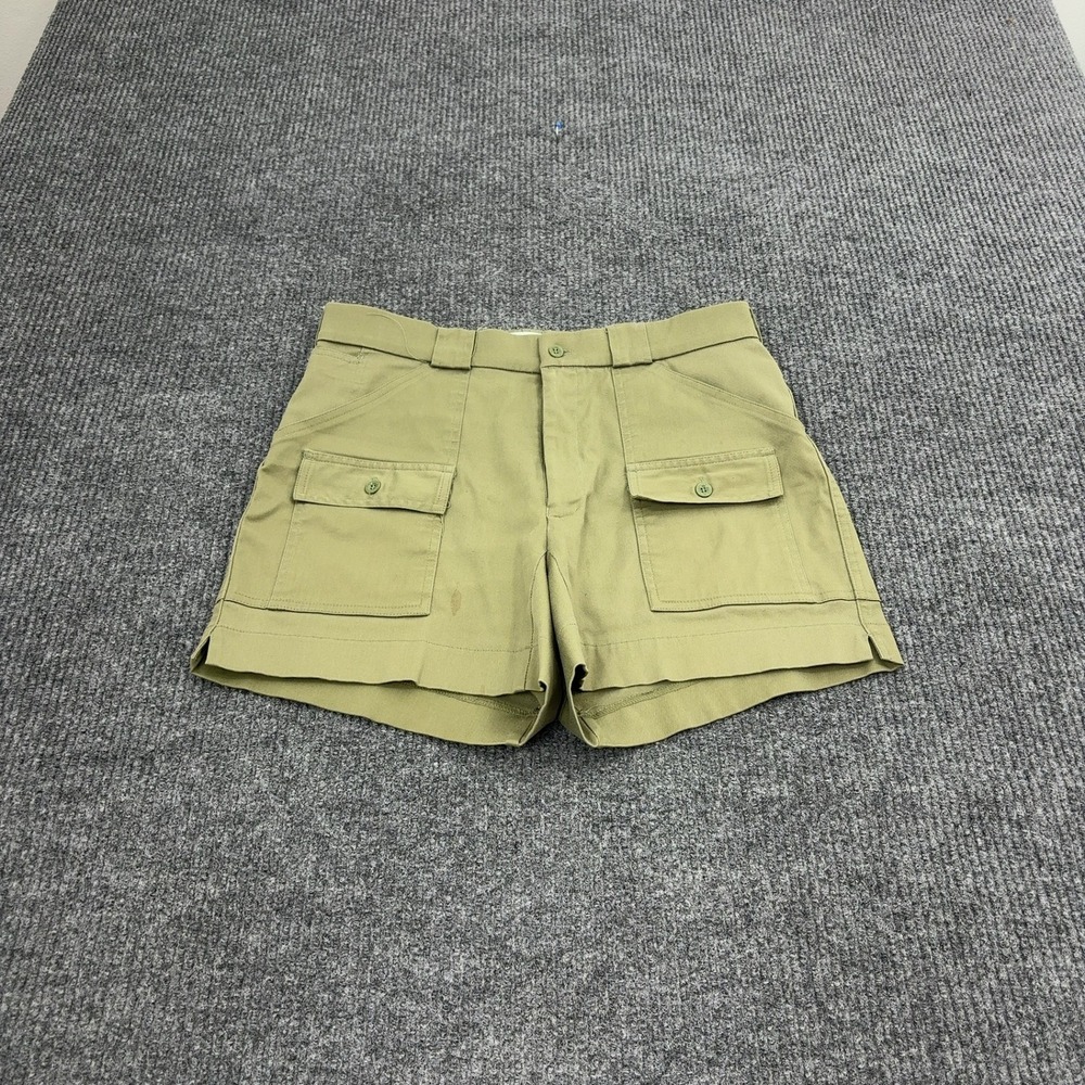 Vintage Sportif Shorts Mens 32 Green Cotton Blend Cargo Safari Gorpcore Outdoor